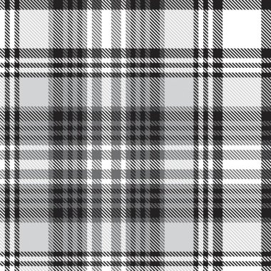 Moda tekstil ve grafikleri için uygun siyah ve beyaz desenli ekose desenli