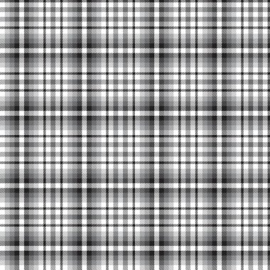 Moda tekstil ve grafikleri için uygun siyah ve beyaz desenli ekose desenli