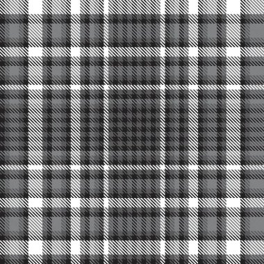 Moda tekstil ve grafikleri için uygun siyah ve beyaz desenli ekose desenli