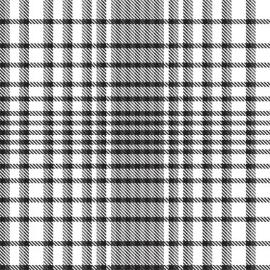 Moda tekstil ve grafikleri için uygun siyah ve beyaz desenli ekose desenli