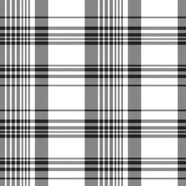 Moda tekstil ve grafikleri için uygun siyah ve beyaz desenli ekose desenli