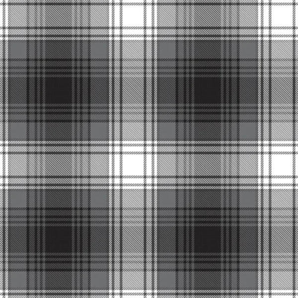 Bianco Nero Ombre Plaid Strutturato Senza Cuciture Modello Adatto Tessuti — Vettoriale Stock