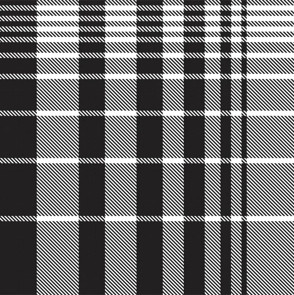 Schwarz Weißes Ombre Plaid Texturiertes Nahtloses Muster Für Modetextilien Und — Stockvektor