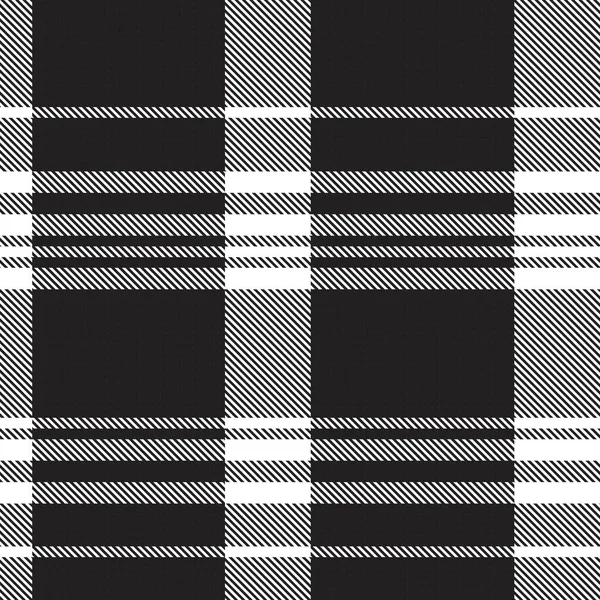 Черное Белое Ombre Плед Текстурированный Бесшовный Узор Подходит Моды Текстиля — стоковый вектор