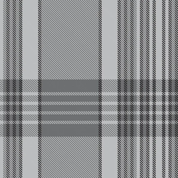 Schwarz Weißes Ombre Plaid Texturiertes Nahtloses Muster Für Modetextilien Und — Stockvektor