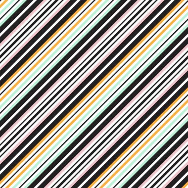 Moda tekstil ve grafikleri için uygun renkli diyagonal çizgili dikişsiz arkaplan
