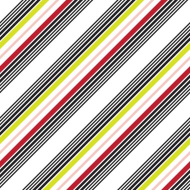 Moda tekstil ve grafikleri için uygun renkli diyagonal çizgili dikişsiz arkaplan