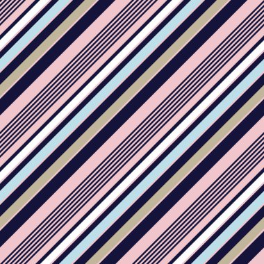 Moda tekstil ve grafikleri için uygun renkli diyagonal çizgili dikişsiz arkaplan