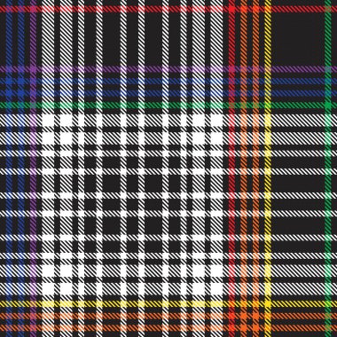 Gökkuşağı Ekoseli, kareli, ekose desenli moda tekstil ve grafikleri için uygun