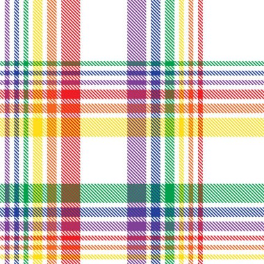 Gökkuşağı Ekoseli, kareli, ekose desenli moda tekstil ve grafikleri için uygun