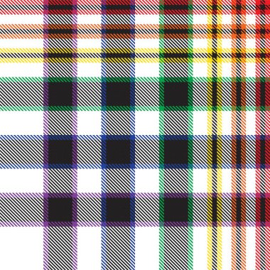 Gökkuşağı Ekoseli, kareli, ekose desenli moda tekstil ve grafikleri için uygun