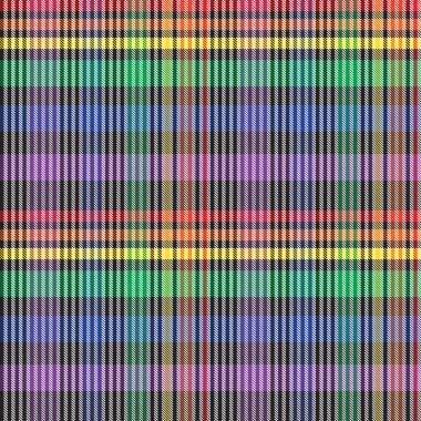 Gökkuşağı Ekoseli, kareli, ekose desenli moda tekstil ve grafikleri için uygun