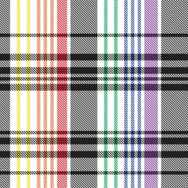 Gökkuşağı Ekoseli, kareli, ekose desenli moda tekstil ve grafikleri için uygun
