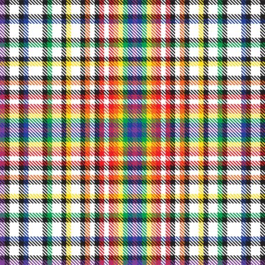 Gökkuşağı Ekoseli, kareli, ekose desenli moda tekstil ve grafikleri için uygun