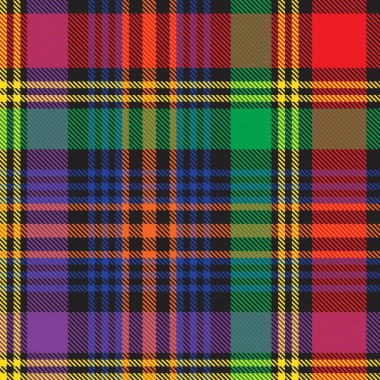 Gökkuşağı Ekoseli, kareli, ekose desenli moda tekstil ve grafikleri için uygun