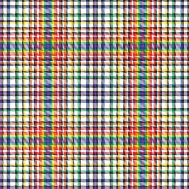 Gökkuşağı Ekoseli, kareli, ekose desenli moda tekstil ve grafikleri için uygun