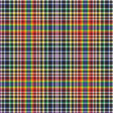 Gökkuşağı Ekoseli, kareli, ekose desenli moda tekstil ve grafikleri için uygun