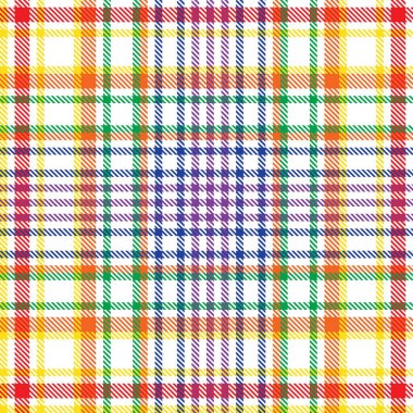 Gökkuşağı Ekoseli, kareli, ekose desenli moda tekstil ve grafikleri için uygun