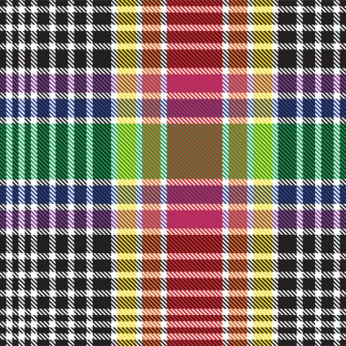 Gökkuşağı Ekoseli, kareli, ekose desenli moda tekstil ve grafikleri için uygun