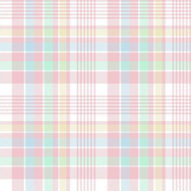 Gökkuşağı Pastel Ekoseli Moda tekstil ve grafikleri için kusursuz desen