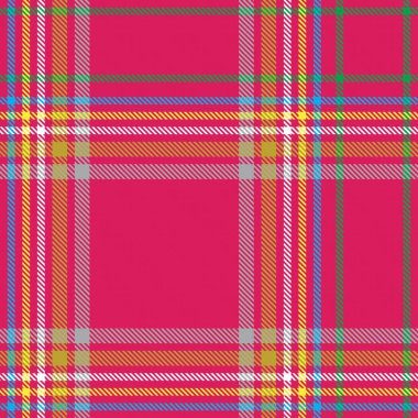 Renkli Ekose desenli moda tekstil ve grafikleri için pürüzsüz desen