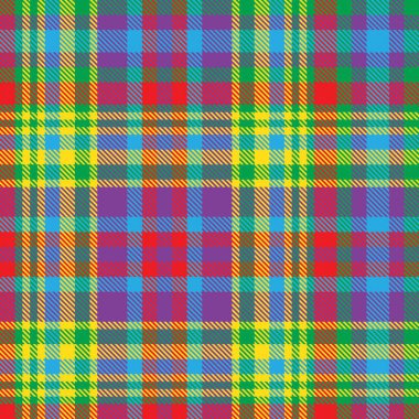 Renkli Ekose desenli moda tekstil ve grafikleri için pürüzsüz desen
