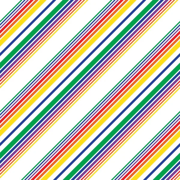 Rainbow Diagonale Rayé Fond Motif Sans Couture Adapté Pour Les — Image vectorielle