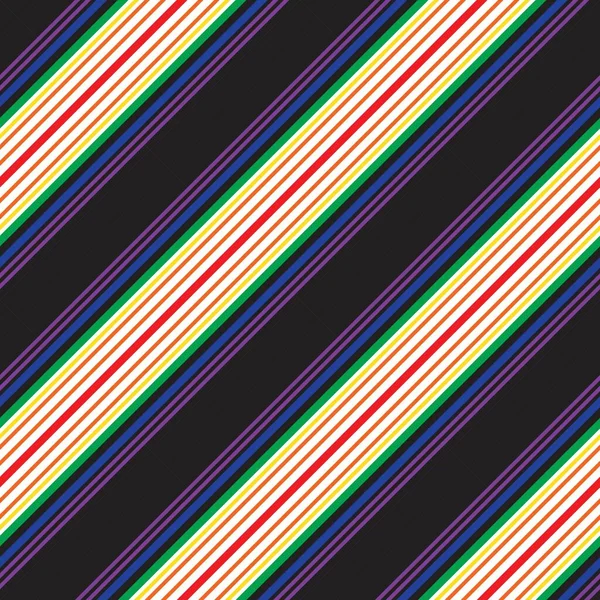 Rainbow Diagonal Striped Seamless Pattern Background Suitable Fashion Textiles Graphics — Stock Vector