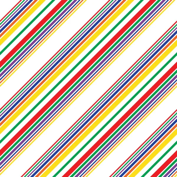 Rainbow Diagonale Rayé Fond Motif Sans Couture Adapté Pour Les — Image vectorielle