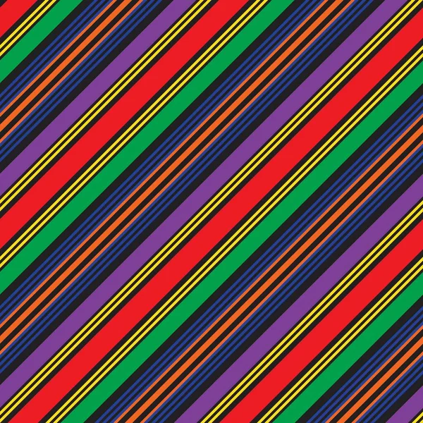 Rainbow Diagonal Striped Seamless Pattern Background Suitable Fashion Textiles Graphics — Stock Vector