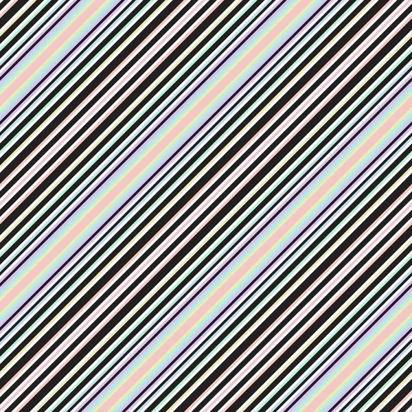 Duhové Diagonální Pruhované Bezešvé Vzor Pozadí Vhodné Pro Módní Textilie — Stockový vektor