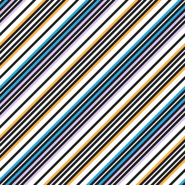 Colourful Diagonal Striped Seamless Pattern Background Suitable Fashion Textiles Graphics — Stock Vector