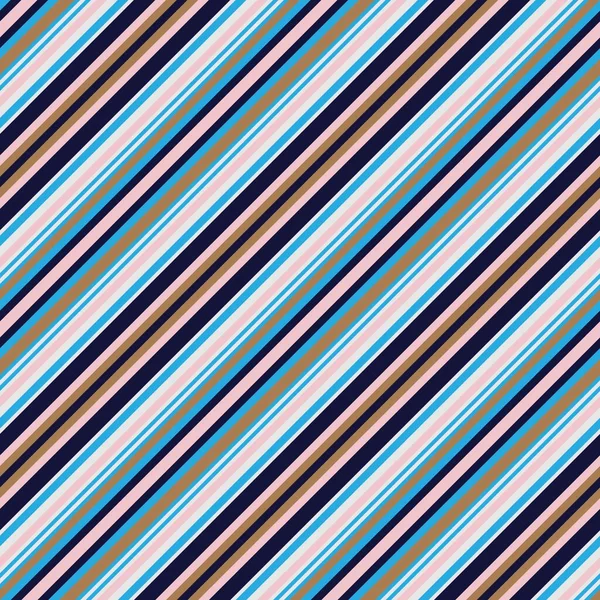 Colourful Diagonal Striped Seamless Pattern Background Suitable Fashion Textiles Graphics — Stock Vector