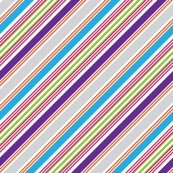 Farbenfroher Diagonal Gestreifter Nahtloser Musterhintergrund Für Modetextilien Grafiken — Stockvektor