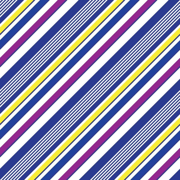 Farbenfroher Diagonal Gestreifter Nahtloser Musterhintergrund Für Modetextilien Grafiken — Stockvektor