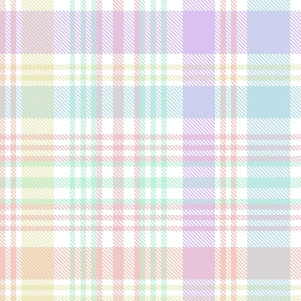 Rainbow Pastel Plaid Motif Sans Couture Pour Les Textiles Mode — Image vectorielle