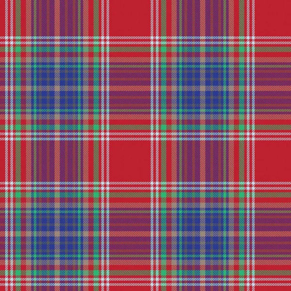 Kleurrijke Plaid Textuur Naadloos Patroon Voor Mode Textiel Graphics — Stockvector