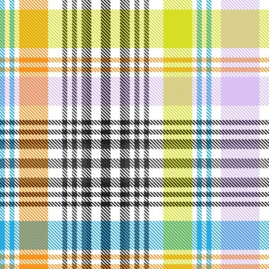 Renkli Ekose desenli moda tekstil ve grafikleri için pürüzsüz desen