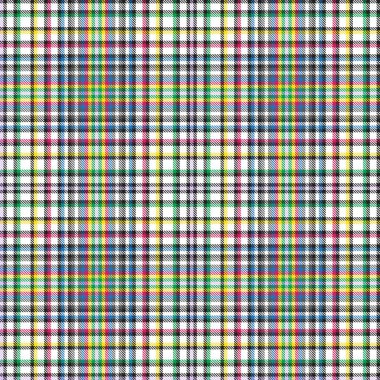 Renkli Ekose desenli moda tekstil ve grafikleri için pürüzsüz desen