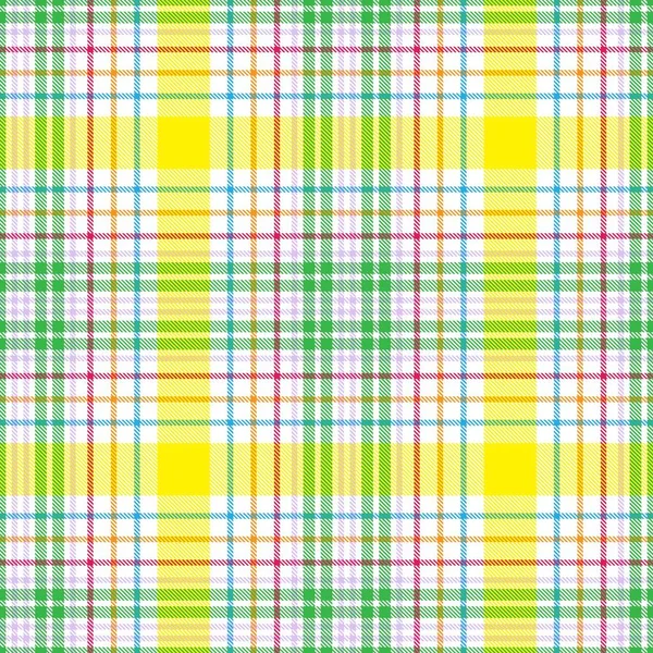 Colourful Plaid Textured Seamless Pattern Fashion Textiles Graphics — Stock Vector