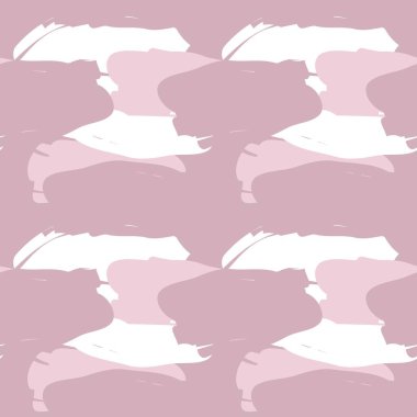 Pembe Fırça Vuruşu Kamuflaj soyut kusursuz model arka planı moda tekstil ve grafikleri için uygundur