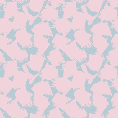 Moda tekstili ve grafikleri için uygun pembe mavi fırça darbesi soyut, dikişsiz model arkaplanı