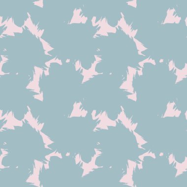 Moda tekstili ve grafikleri için uygun pembe mavi fırça darbesi soyut, dikişsiz model arkaplanı