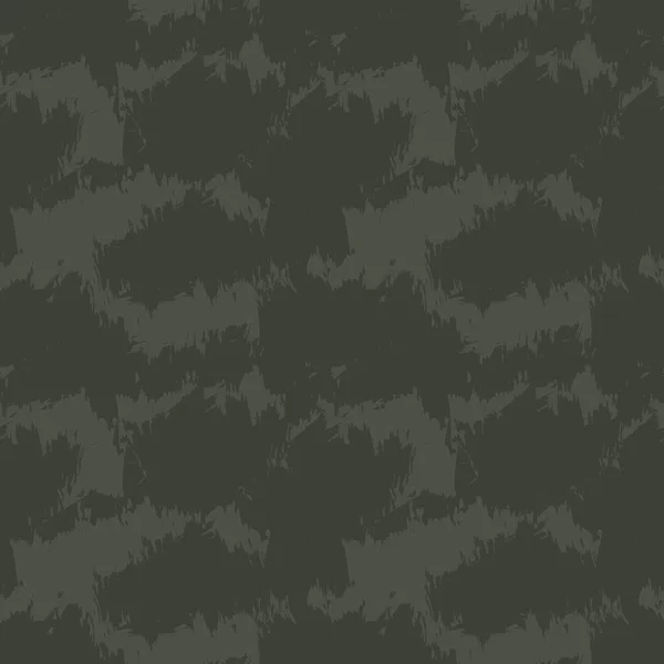 Green Brush Stroke Camouflage Abstrakt Sömlös Mönster Bakgrund Lämplig För — Stock vektor