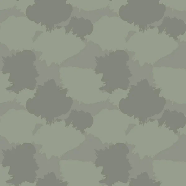 Hijau Brush Stroke Camouflage Abstrak Berjahit Pola Latar Belakang Yang - Stok Vektor