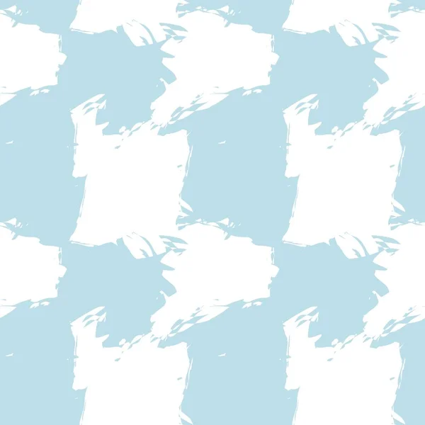 Céu Azul Pincel Curso Camuflagem Abstrato Sem Costura Fundo Padrão —  Vetores de Stock