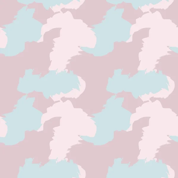 Рожевий Синій Пензлик Інсульт Камуфляж Абстрактний Безшовний Візерунок Фон Підходить — стоковий вектор