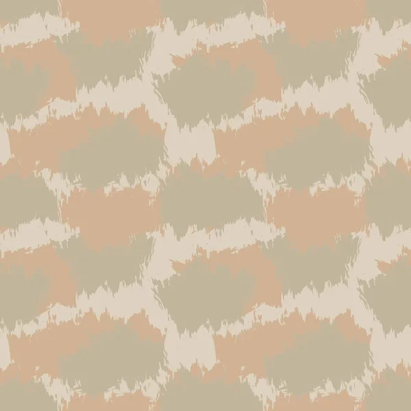 Braune Pinselstrich Camouflage Abstrakte Nahtlose Muster Hintergrund Geeignet Für Modetextilien — Stockvektor