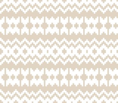 Moda tekstil, örgü ve grafikler için kahverengi Noel panayırı desenli arka plan