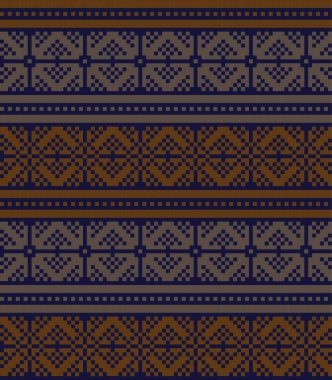 Moda tekstil, örgü ve grafikler için kahverengi Noel panayırı desenli arka plan